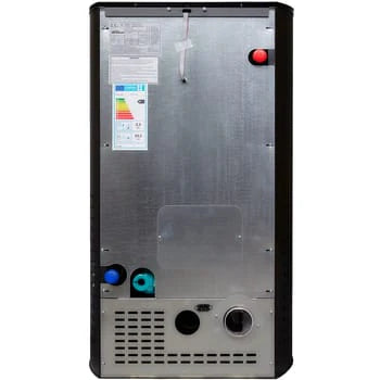 HIDRO ESTUFA DE PELLET DE 25 KW DE POTENCIA, AUTONOMÍA 10-20 HORAS, SUPERFICIE 200 M2 Y CONSUMO 2-4 Kg/h COLOR NEGRO CON CRISTAL